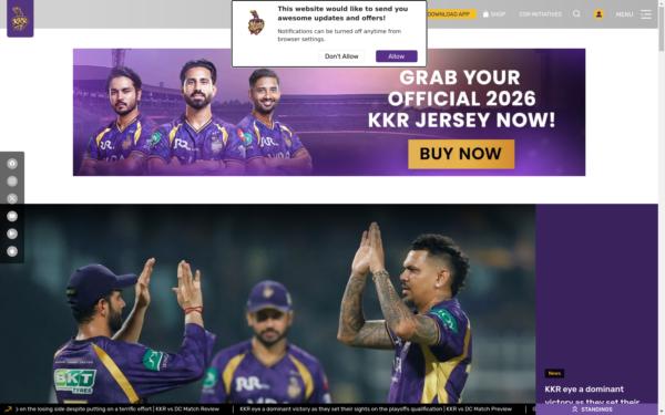 Screenshot of kkr.in