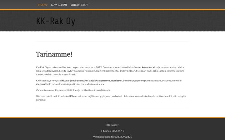Screenshot of kkrak.fi