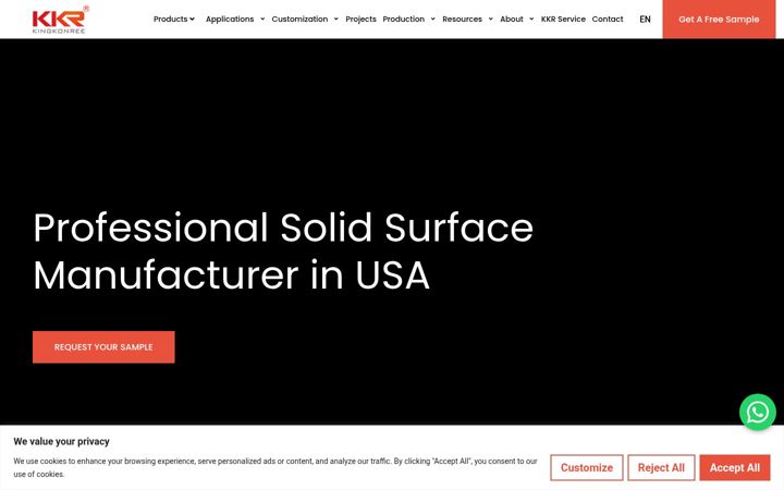 Screenshot of kkrstone.com