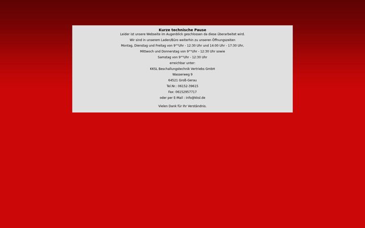 Screenshot of kksl-shop.de