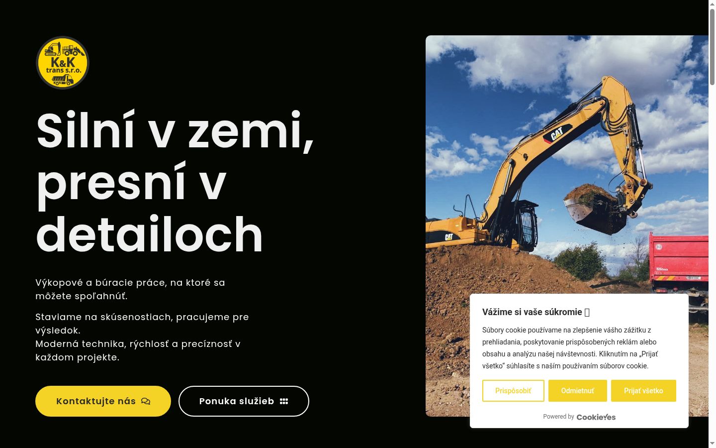Ekrānuzņēmums ar piekrišanas baneri, kas tika rādīts pirms jebkādas mijiedarbības
