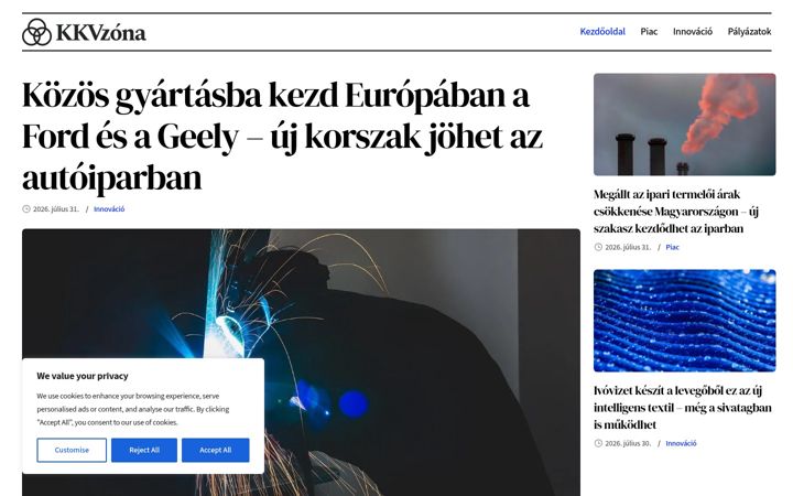 Screenshot of kkvzona.hu