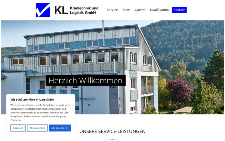 Screenshot of kl-krantechnik.de