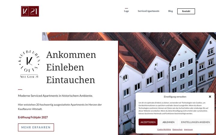 Screenshot of kl-lofts.de