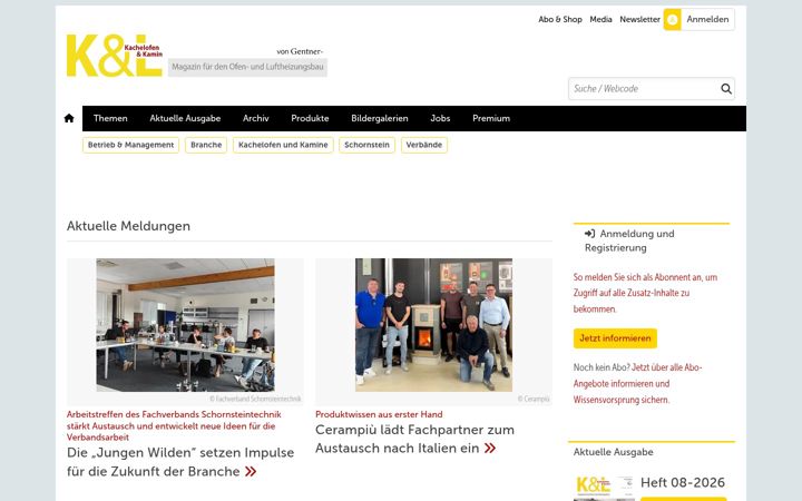 Screenshot of kl-magazin.de