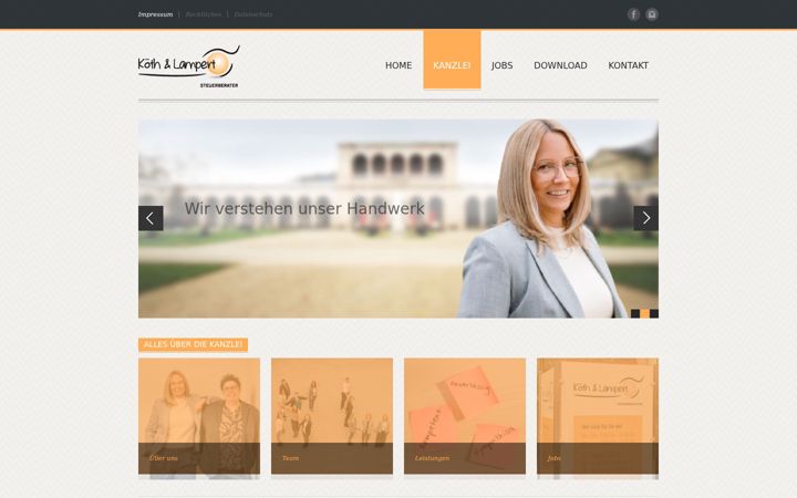 Screenshot of kl-steuerberater.de
