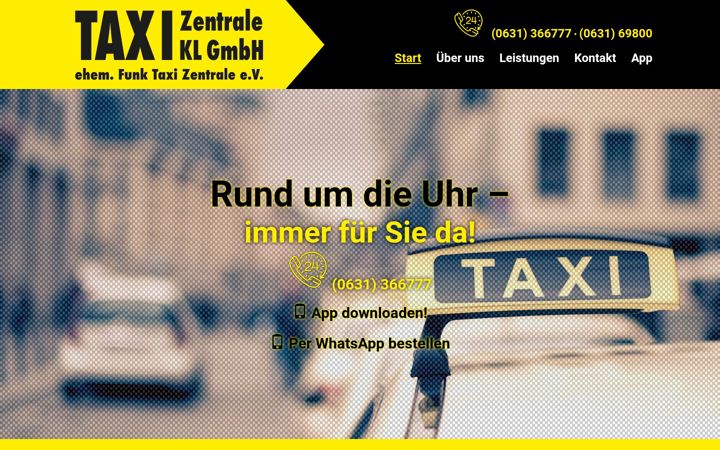 Screenshot of kl-taxi.de
