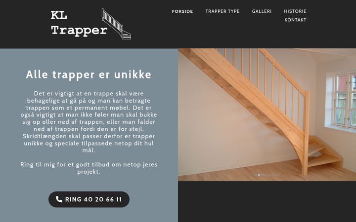 Screenshot of kl-trapper.dk