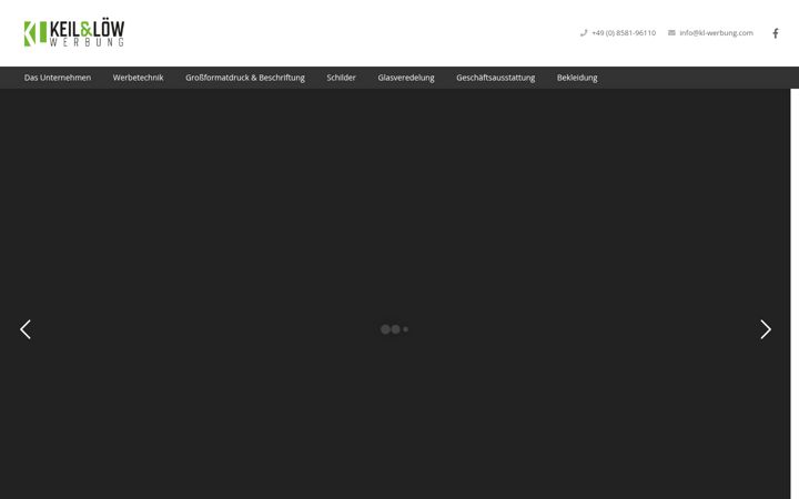 Screenshot of kl-werbung.com