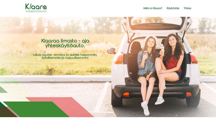 Screenshot of klaarakaara.fi