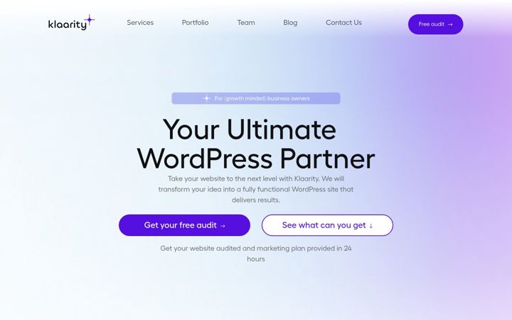 Screenshot of klaarity.com