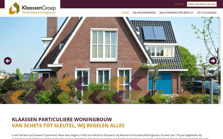 Screenshot of klaassenparticulierewoningbouw.com