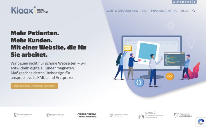 Screenshot of klaax.at