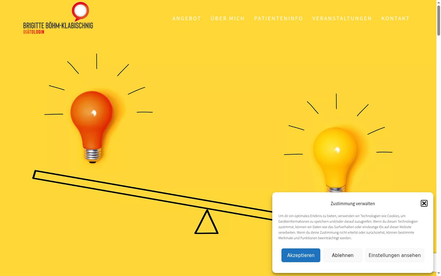 Captura de ecrã do banner de consentimento apresentado antes de qualquer interação