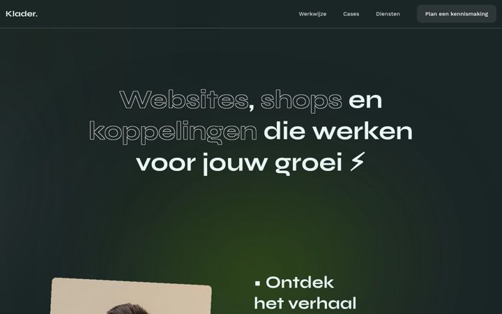 Screenshot of klader.nl