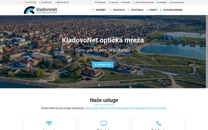 Screenshot of kladovo.net