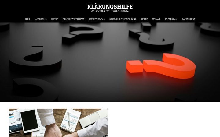 Screenshot of klaerungshilfe.de