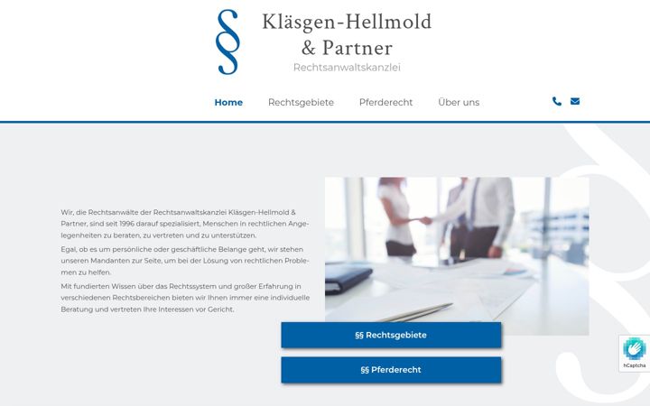 Skärmbild av klaesgen-hellmold.de