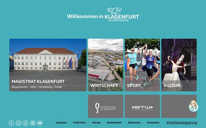 Screenshot of klagenfurt.at