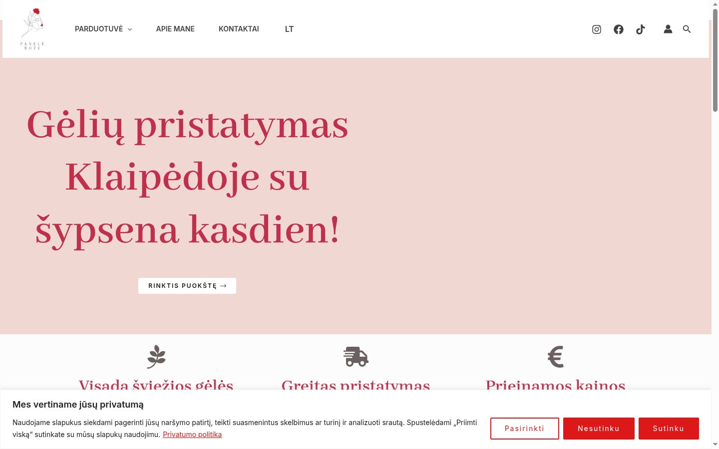 Screenshot des Einwilligungsbanners vor jeglicher Interaktion