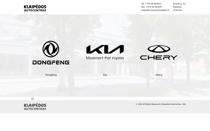 Screenshot of klaipedosautocentras.lt
