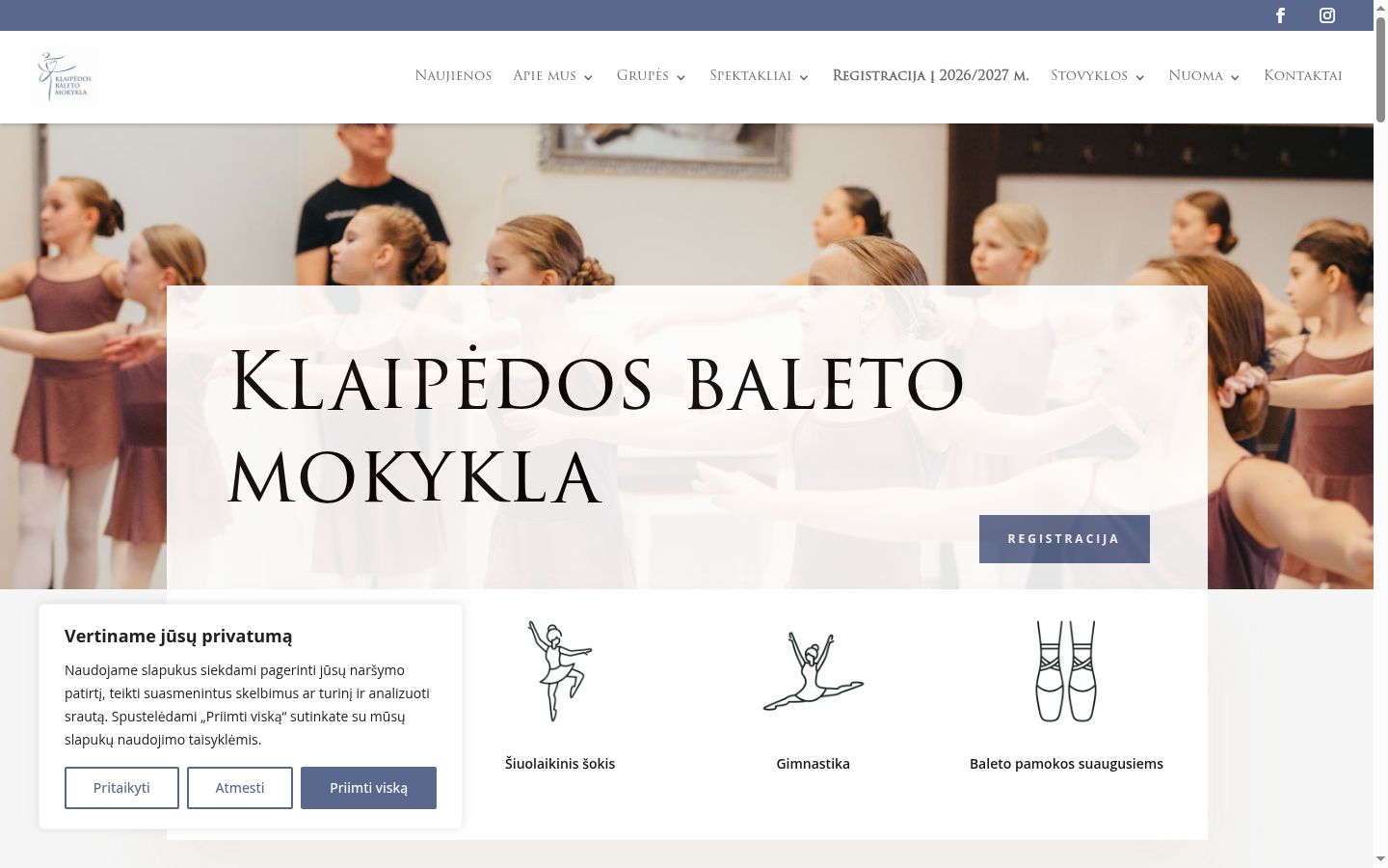 Ekraanipilt nõusolekubännerist, mida näidati enne mis tahes suhtlust