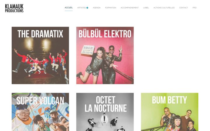 Screenshot of klamaukproductions.com