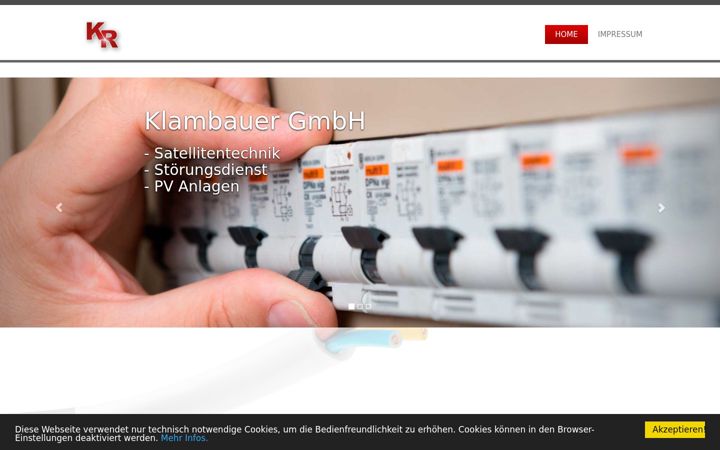 Screenshot of klambauergesmbh.at