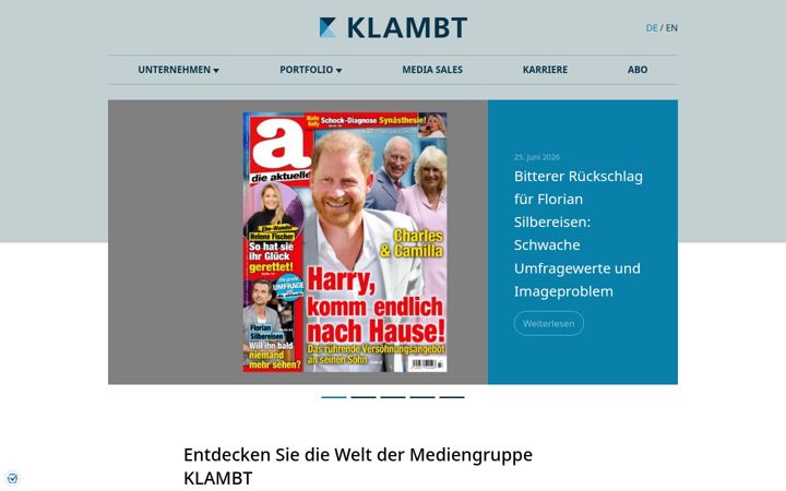 Screenshot of klambt.de