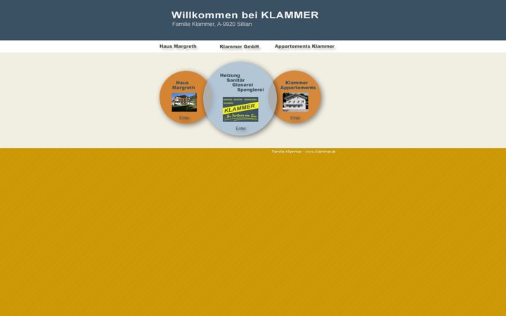 Screenshot of klammer.at
