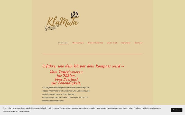Screenshot of klamuta.de