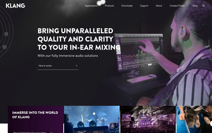 Screenshot of klang.com