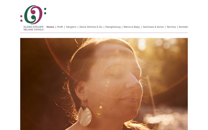 Screenshot of klangatelier-murnau.com