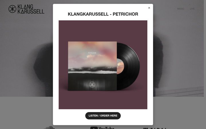 Screenshot of klangkarussell.com