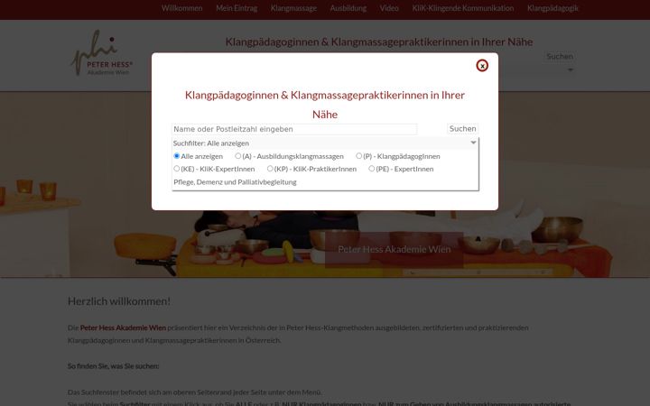 Screenshot of klangmassagepraktiker.at