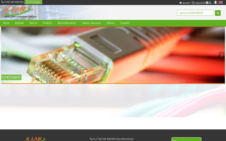 Screenshot of klangroup.it