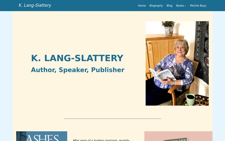 Screenshot of klangslattery.com