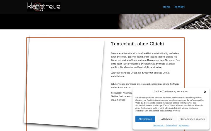 Screenshot of klangtreue.de