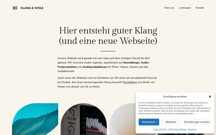 Screenshot of klangundweile.de