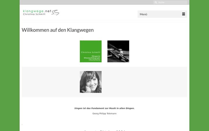 Screenshot of klangwege.net