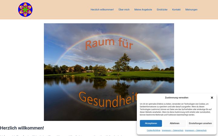 Screenshot of klangyoga-ma.de