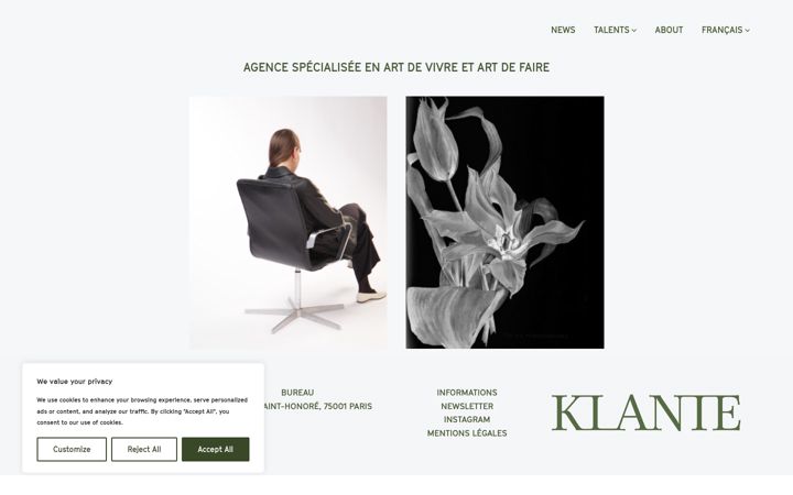 Kuvakaappaus sivustosta klante.co