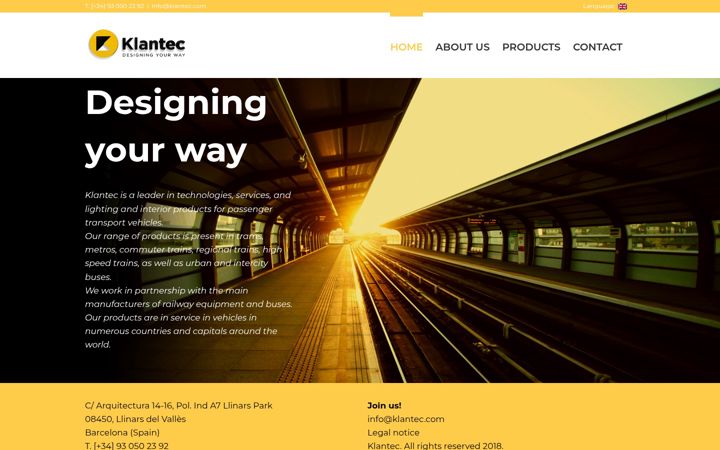 Screenshot of klantec.com