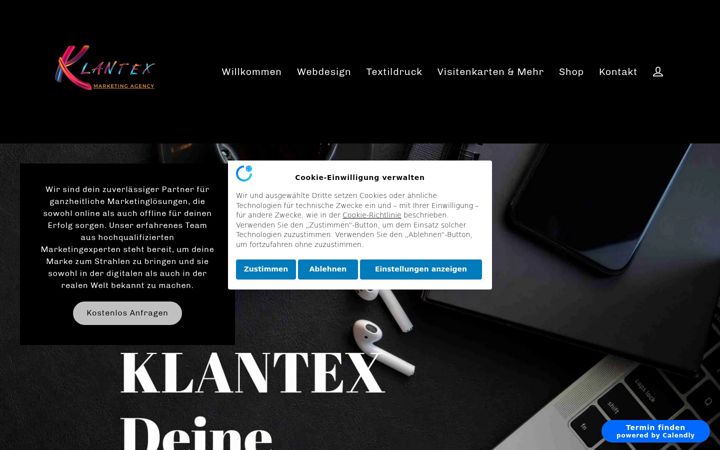 Screenshot of klantex.com