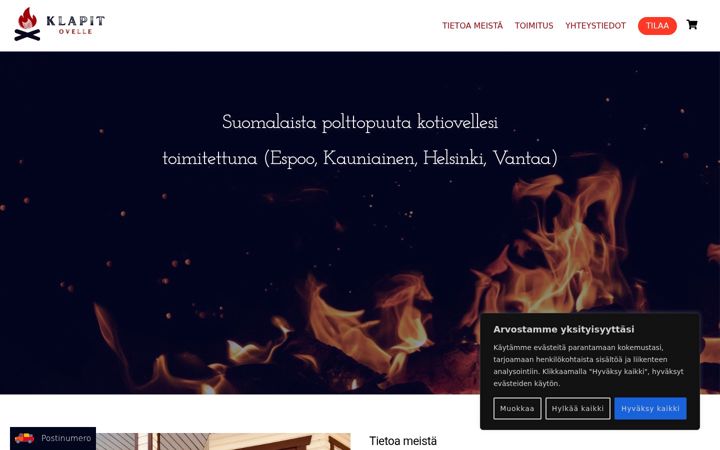Screenshot of klapitovelle.fi