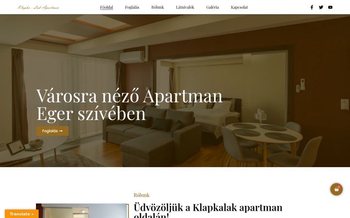 Screenshot of klapkalak.hu