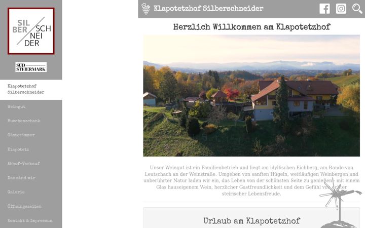 Screenshot of klapotetzhof.at