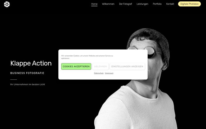 Screenshot of klappeaction.de