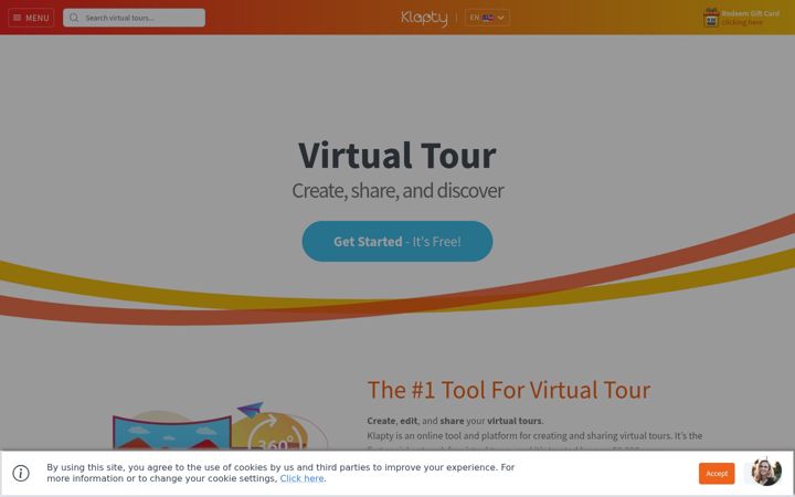 Screenshot of klapty.com