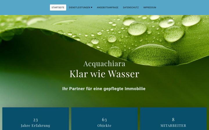 Screenshot of klar-wie-wasser.de